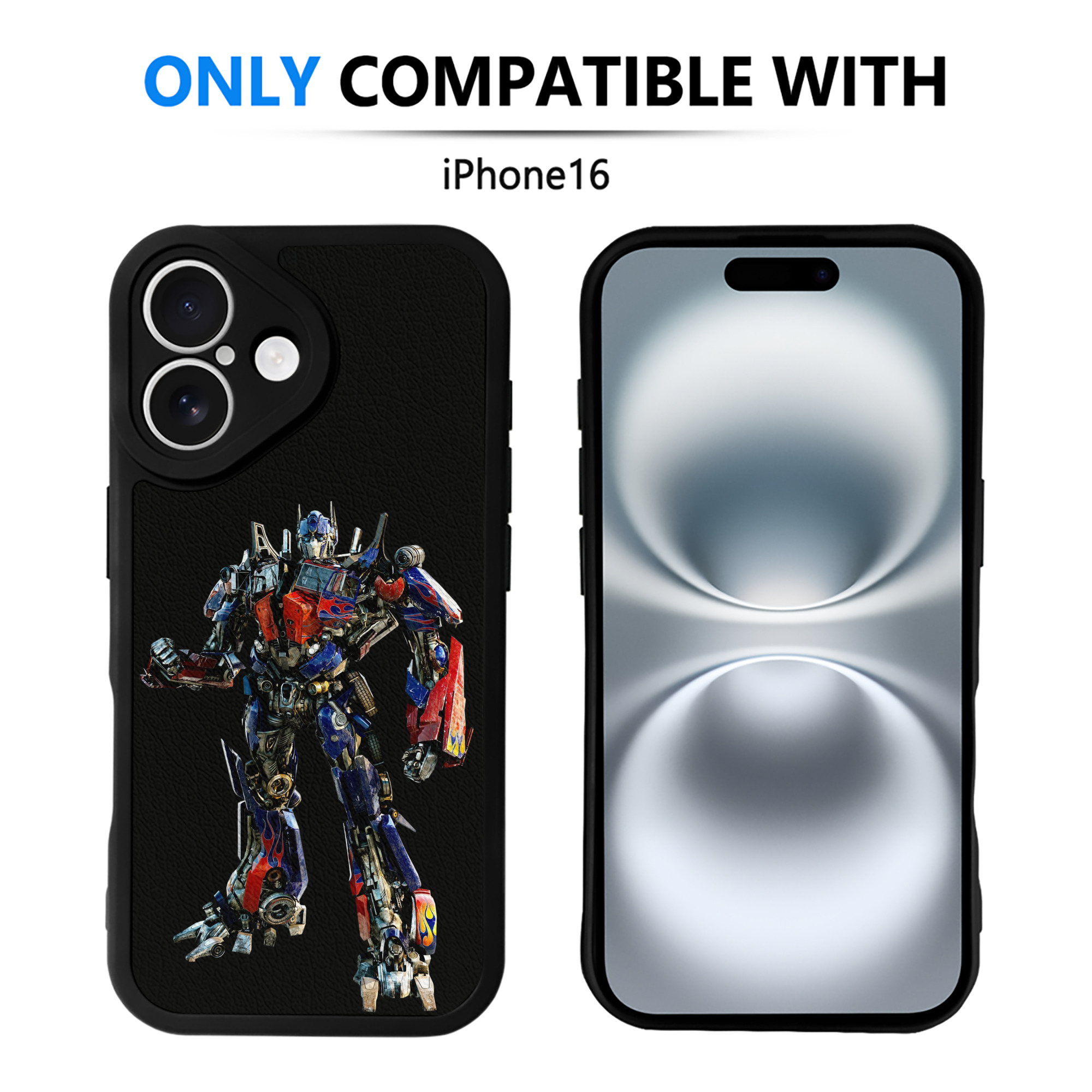 （画像用）  【iPhone 16シリーズ対応】シリコンスマホケース（レザー調） 材質：シリコン